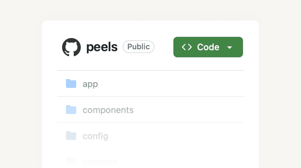 The Peels GitHub repository